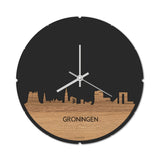Skyline Klok Rond Groningen Eiken