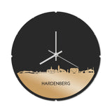 Skyline Klok Rond Hardenberg Goud Metallic