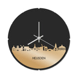 Skyline Klok Rond Heusden Goud Metallic