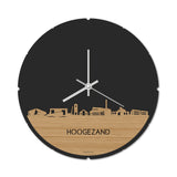 Skyline Klok Rond Hoogezand Bamboe