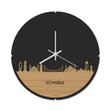 Skyline Klok Rond Istanbul Bamboe