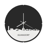 Skyline Klok Rond Julianadorp Wit Glanzend