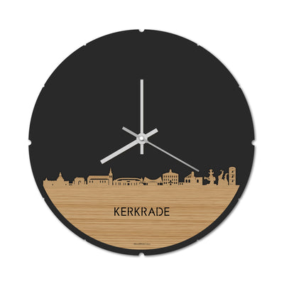 Skyline Clock Round Kerkrade Bamboo