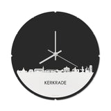 Skyline Klok Rond Kerkrade Wit Glanzend
