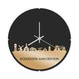 Skyline Klok Rond Koudekerk Aan Den Rijn Goud Metallic