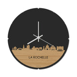 Skyline Klok Rond La Rochelle Bamboe