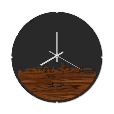Skyline Clock Round Leiden Rosewood