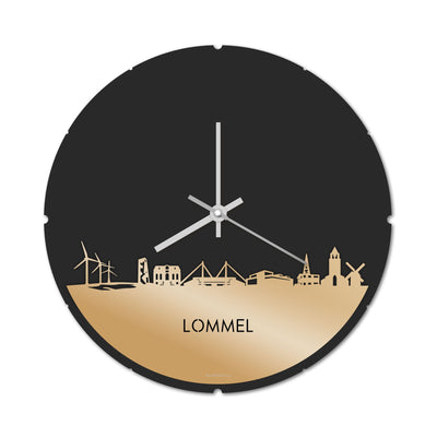 Skyline Klok Rond Lommel Goud Metallic