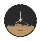 Skyline Klok Rond Lyon Bamboe