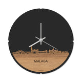 Skyline Klok Rond Malaga Eiken