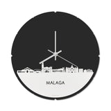 Skyline Klok Rond Malaga Wit Glanzend