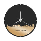 Skyline Klok Rond Moerkapelle Goud Metallic