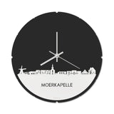 Skyline Klok Rond Moerkapelle Wit Glanzend