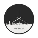 Skyline Klok Rond Oosterhout Wit Glanzend