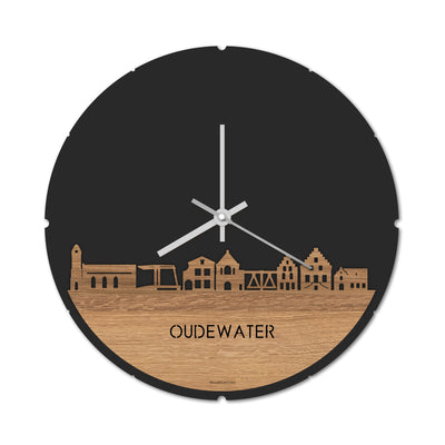 Skyline Clock Round Oudewater Oak