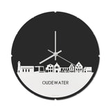 Skyline Klok Rond Oudewater Wit Glanzend