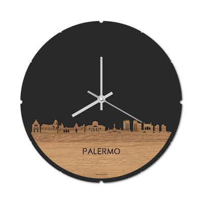 Skyline Clock Round Palermo Oak