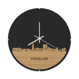 Skyline Klok Rond Roeselare Bamboe