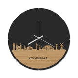 Skyline Klok Rond Roosendaal Bamboe