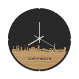 Skyline Klok Rond Scheveningen Bamboe