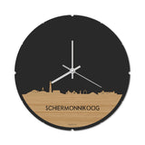 Skyline Klok Rond Schiermonnikoog Bamboe
