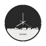 Skyline Klok Rond Seraing Wit Glanzend