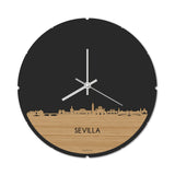 Skyline Klok Rond Sevilla Bamboe