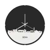 Skyline Klok Rond Siena Wit Glanzend