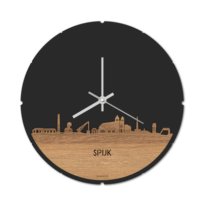 Skyline Klok Rond Spijk Zevenaar Eiken