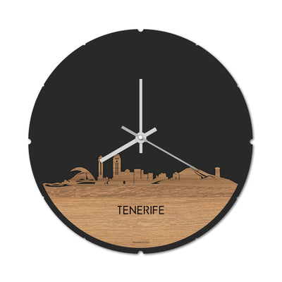 Skyline Klok Rond Tenerife Eiken
