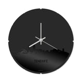 Skyline Klok Rond Tenerife Zwart Glanzend