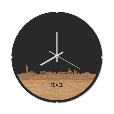 Skyline Clock Round Texel Oak