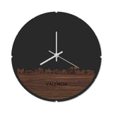Skyline Klok Rond Valencia Noten
