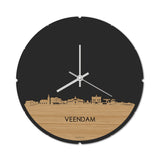 Skyline Klok Rond Veendam Bamboe