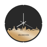 Skyline Klok Rond Veldhoven Goud Metallic