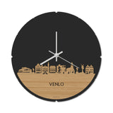 Skyline Klok Rond Venlo Bamboe