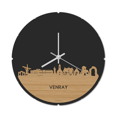 Skyline Klok Rond Venray Bamboe
