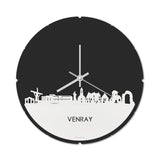 Skyline Klok Rond Venray Wit Glanzend