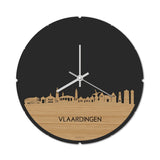 Skyline Klok Rond Vlaardingen Bamboe