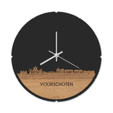 Skyline Klok Rond Voorschoten Eiken