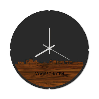 Skyline Clock Round Voorschoten Rosewood