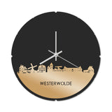 Skyline Klok Rond Westerwolde Goud Metallic