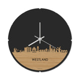 Skyline Klok Rond Westland Bamboe