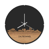 Skyline Klok Rond Zaltbommel Eiken