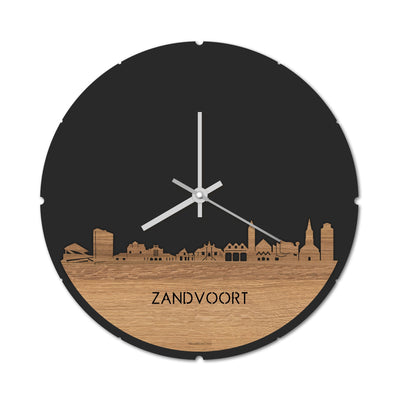 Skyline Klok Rond Zandvoort Eiken