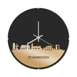 Skyline Klok Rond Zevenbergen Goud Metallic