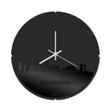 Skyline Klok Rond Zevenbergen Zwart Glanzend