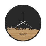Skyline Klok Rond Zierikzee Bamboe