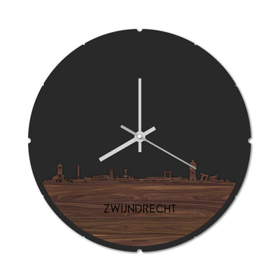 Skyline Clock Round Zwijndrecht Nuts