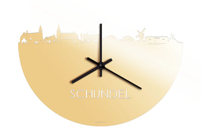 Skyline Clock Schijndel Gold Metallic